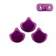 Ginko Leaf Beads 7.5x7.5mm ColorTrends sueded gold fuchsia red